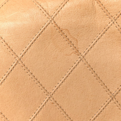 Chanel Lambskin Stitched Medium Single Flap Beige 16 of 16