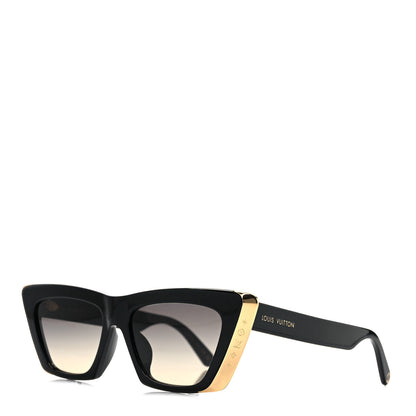 Louis Vuitton Acetate LV Moon Cat Eye Sunglasses Z1655E Black 1 of 8