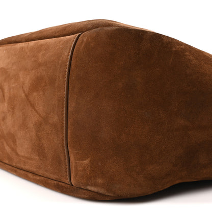 Saint Laurent Suede Bea Tote Golden Leaf 10 of 10