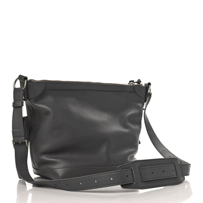 Balenciaga Grained Calfskin Silver Hardware Small Neo Classic Hobo Dark Grey 3 of 9