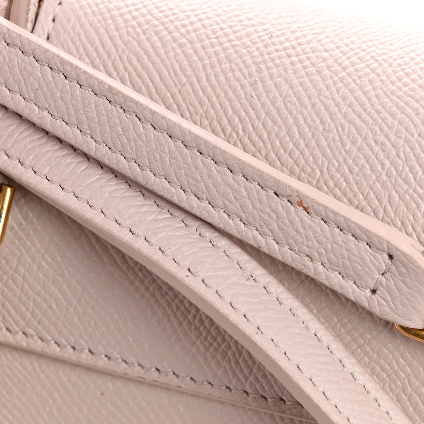 Grained Calfskin Nano Belt Bag Peony