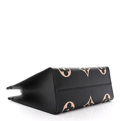 Louis Vuitton Empreinte Monogram Giant Onthego GM Black Beige 4 of 10