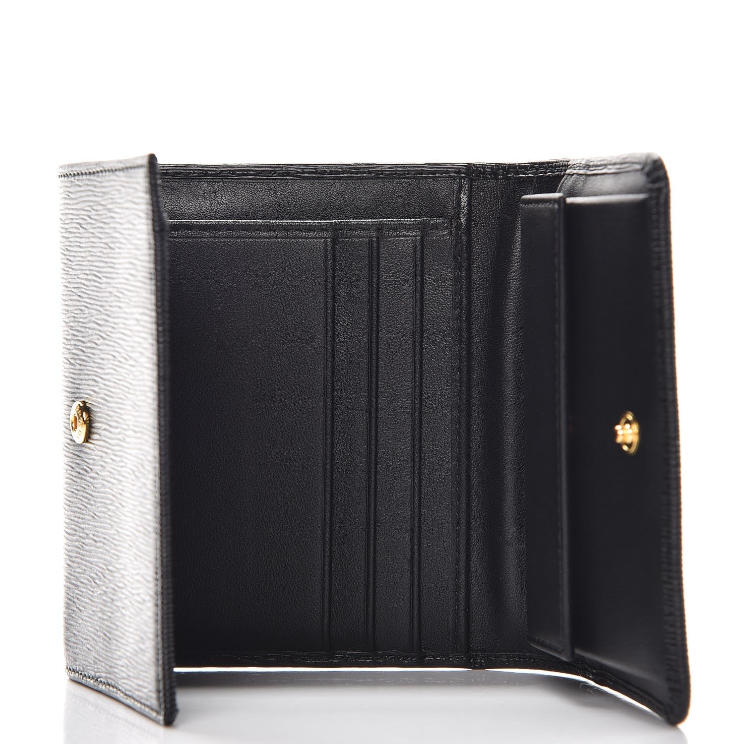 Prada Vitello Move Trifold Wallet Nero Black 5 of 10