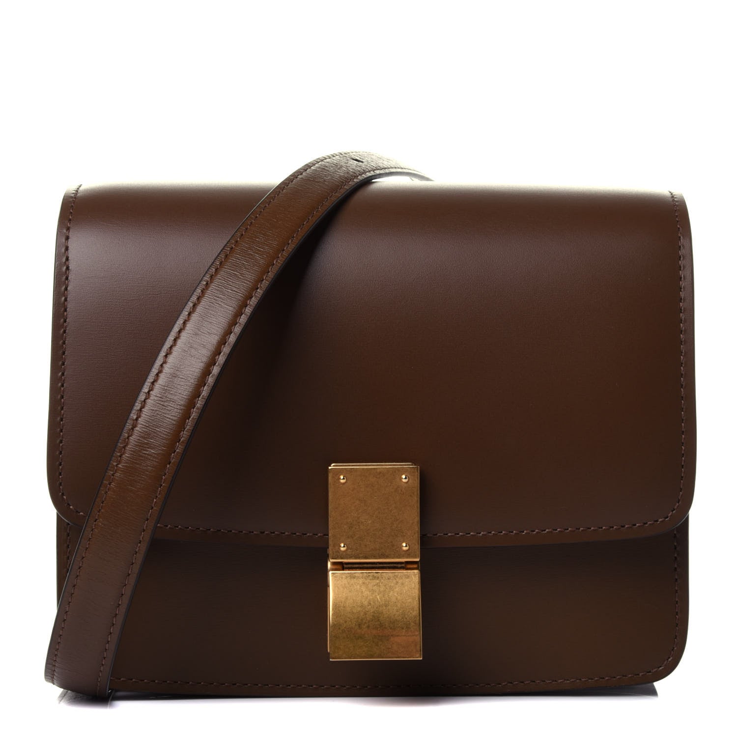 Celine Smooth Calfskin Small Classic Box Flap Bag Camel 1 of 4