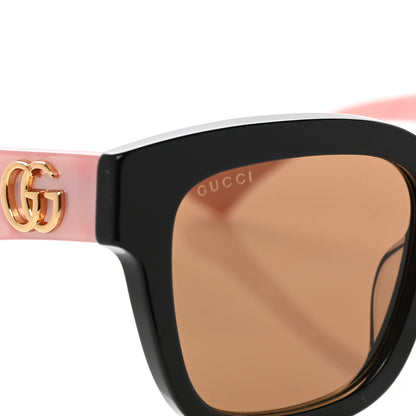 Gucci Rectangle 52mm Frame Sunglasses GG0998/S Black Pink 7 of 8