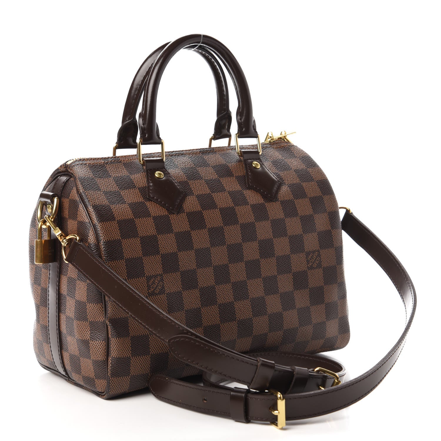 Louis Vuitton Damier Ebene Speedy Bandouliere 25 3 of 10