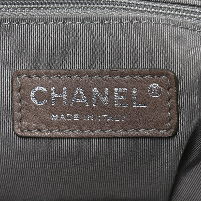 Chanel Metallic Cracked Calfskin Modern Chain Tote Blue 6 of 10