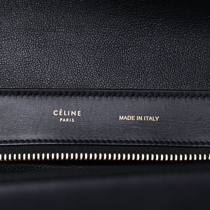Celine Drummed Calfskin Suede Medium Trapeze Chalk 6 of 9