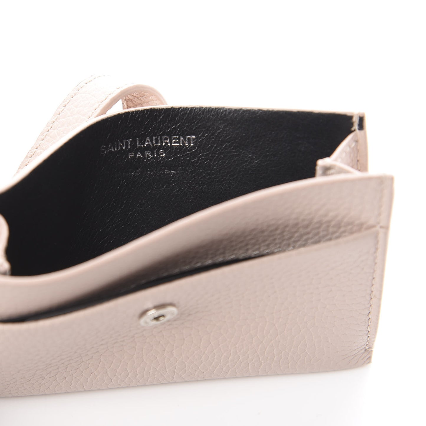 Grained Calfskin Sac De Jour Souple Card Case Marble Pink