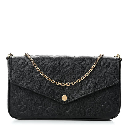 Louis Vuitton Empreinte Pochette Felicie Chain Wallet Black 1 of 5