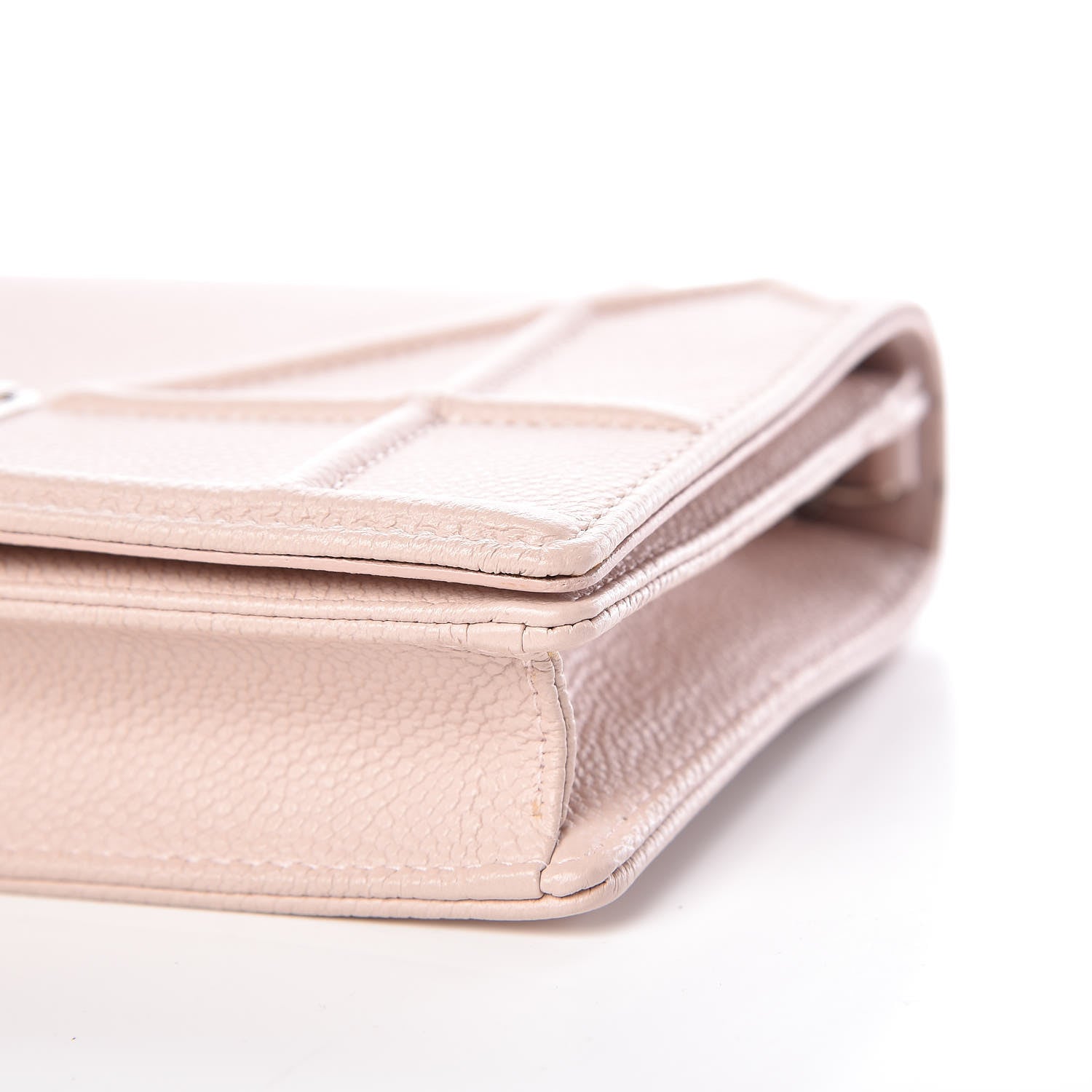 Christian Dior Grained Calfskin Diorama Wallet on Chain Pouch Rose Poudre 6 of 11