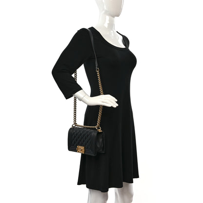 Chanel Caviar Quilted Small Boy Flap Black 2 of 9