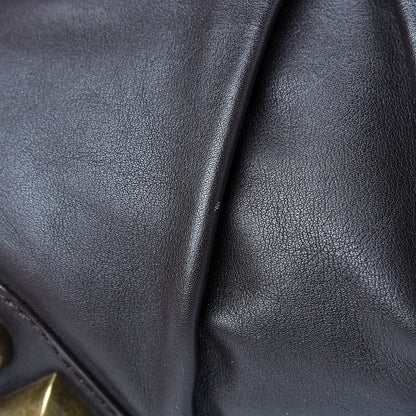 Burberry Calfskin Studded Medium Alverton Hobo Chocolate 11 of 15