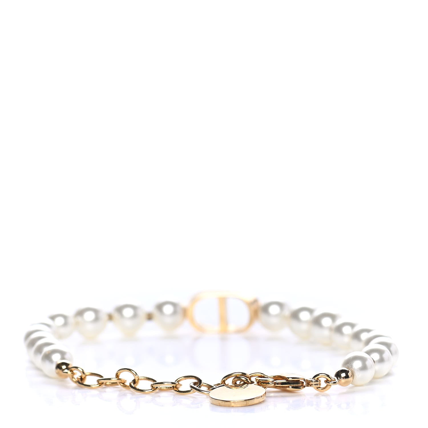 Christian Dior Metal Pearl 30 Montaigne Bracelet Gold 2 of 3