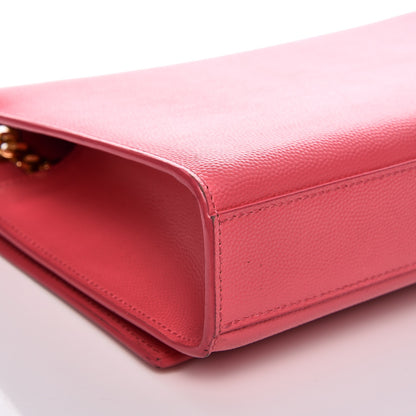 Saint Laurent Grain De Poudre Medium Classic Monogram Kate Satchel Rose Clair 12 of 13