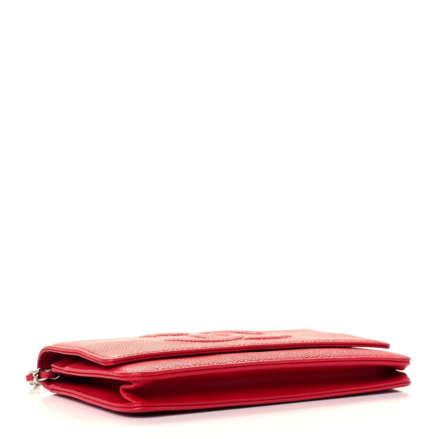 Chanel Caviar Timeless CC Wallet On Chain WOC Red 4 of 10
