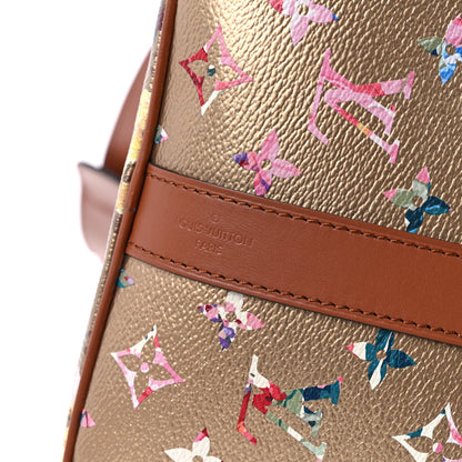 Louis Vuitton Metallic Monogram LV Garden Keepall Bandouliere 45 Gold 6 of 9