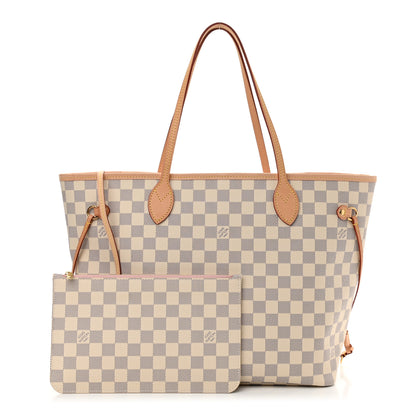 Louis Vuitton Damier Azur Neo Neverfull MM Rose Ballerine 1 of 13