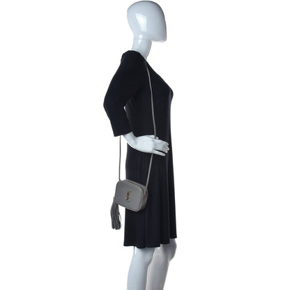 Saint Laurent Nappa Monogram Blogger Bag Oyster Grey 2 of 10