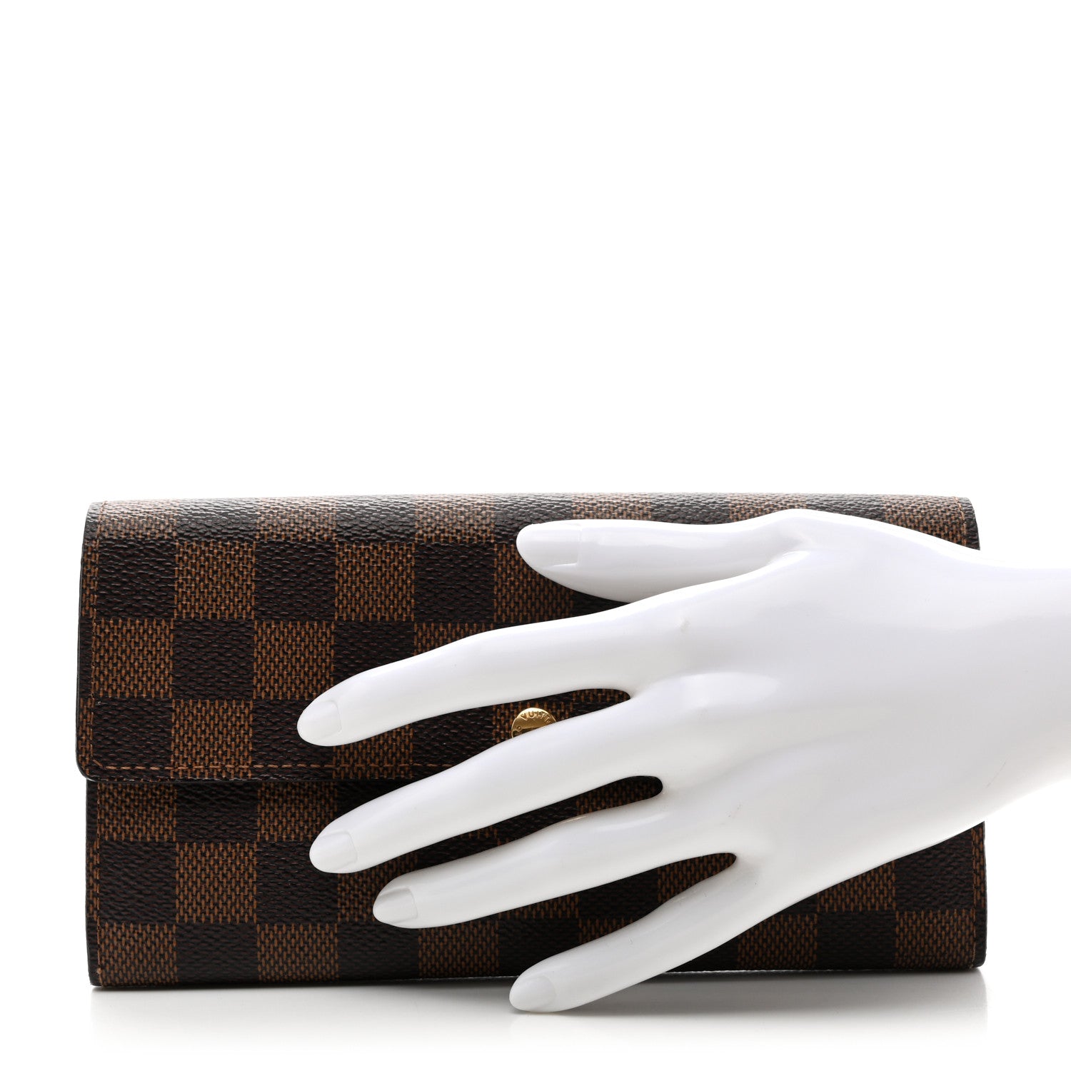Louis Vuitton Damier Ebene Sarah Wallet 2 of 8