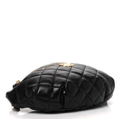 Chanel Shiny Lambskin Quilted Belt Bag Black 4 of 11