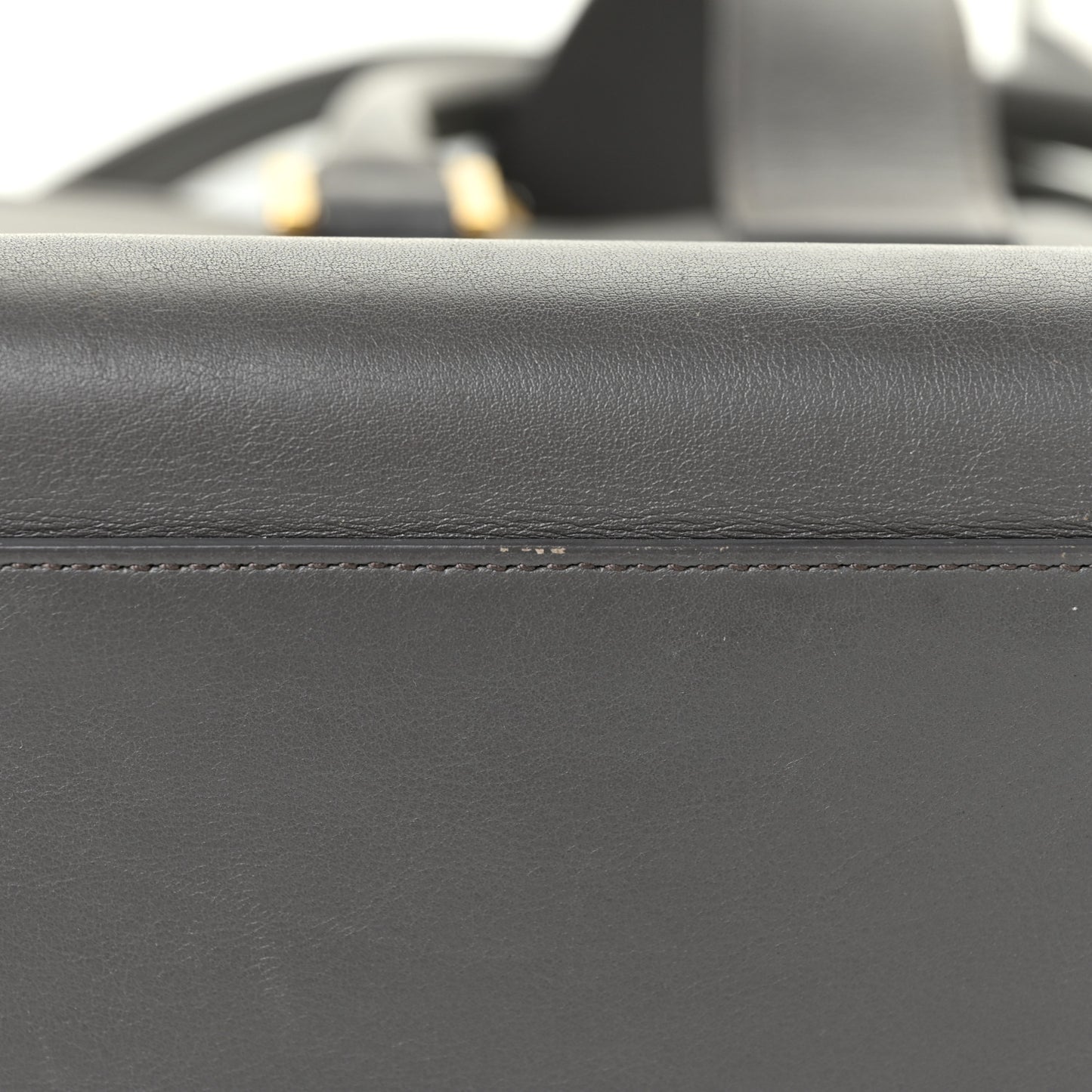 Calfskin Small Monogram Cabas Grey
