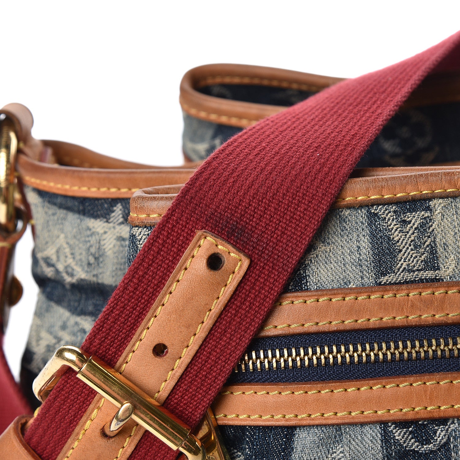 Louis Vuitton Denim Raye Porte Epaule MM 20 of 21