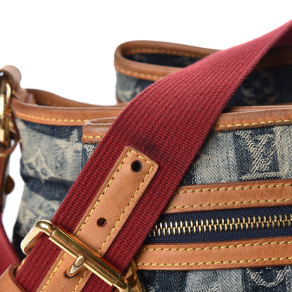 Louis Vuitton Denim Raye Porte Epaule MM 20 of 21