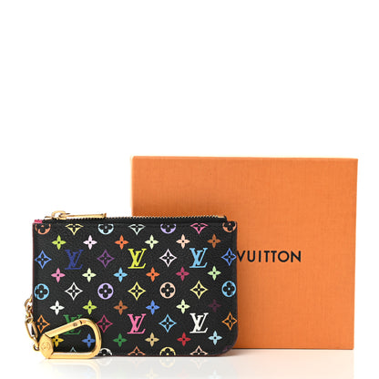 Louis Vuitton Monogram Multicolor Key Pouch Black Grenade 8 of 8