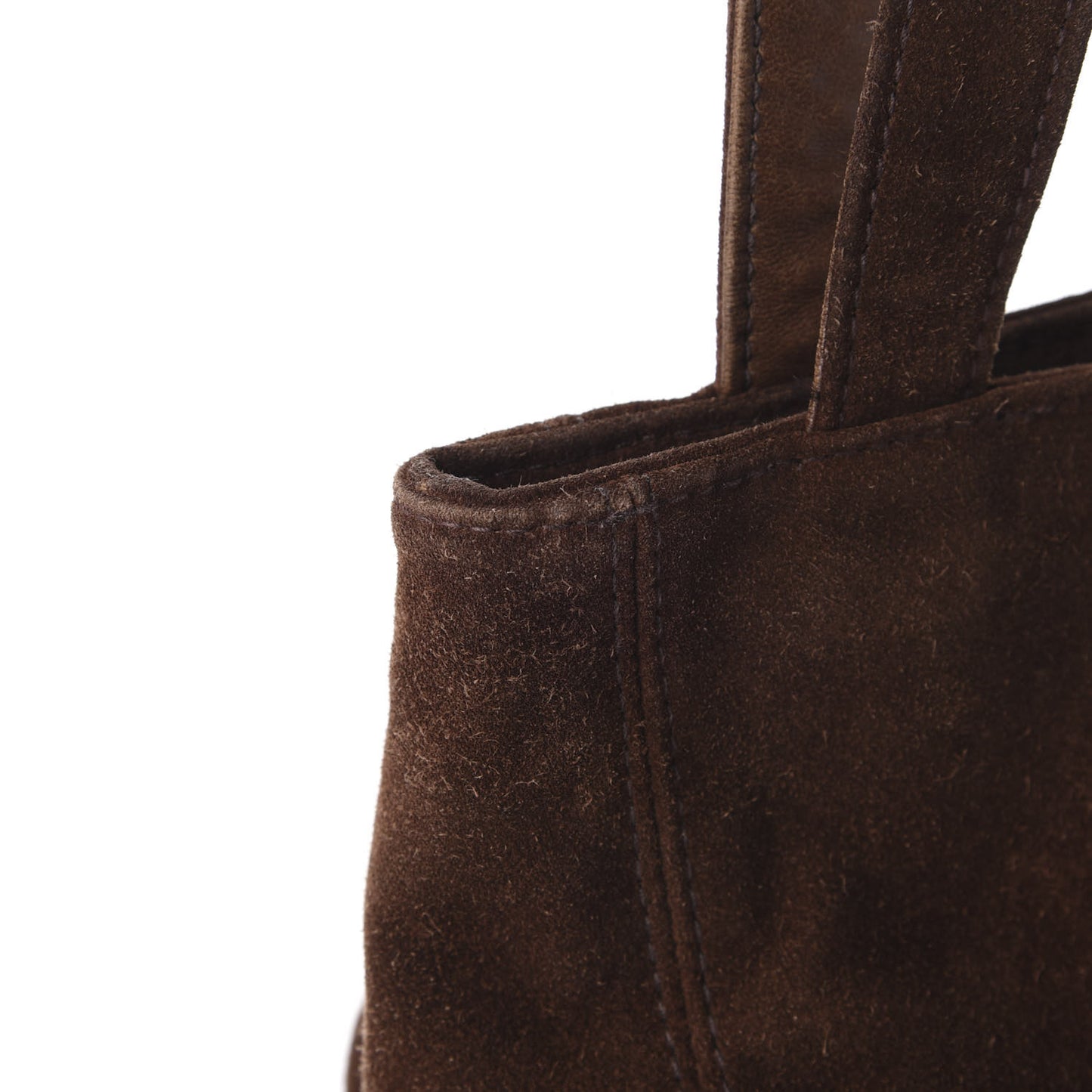 Suede CC Shoulder Bag Brown