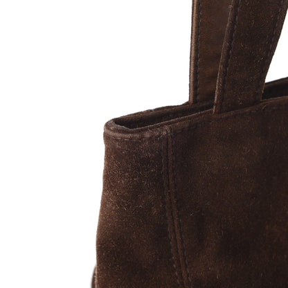 Chanel Suede CC Shoulder Bag Brown 13 of 14
