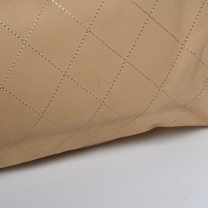 Chanel Lambskin Stitched Medium Ultimate Soft Tote Beige 13 of 13