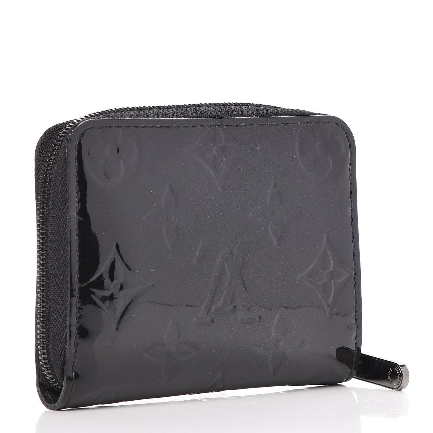 Vernis Zippy Coin Purse Wallet Noir Magnetique