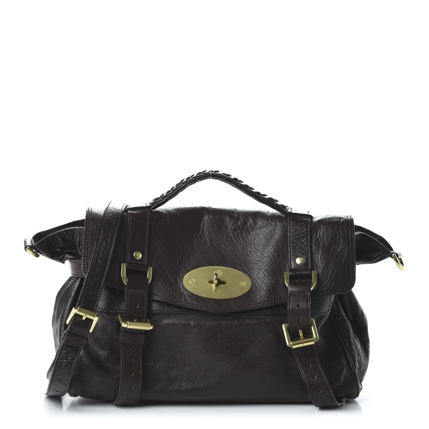 Mulberry Soft Buffalo Medium Alexa Chocolate 1 of 9