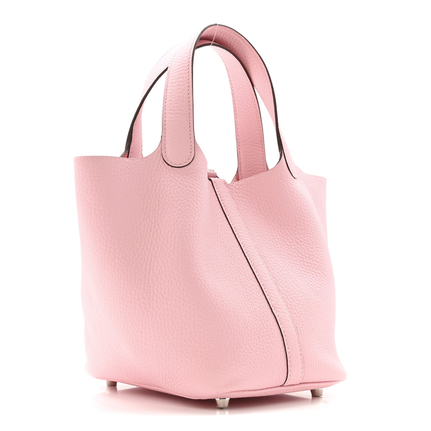 Hermes Taurillon Clemence Picotin Lock 18 PM Rose Sakura 3 of 10