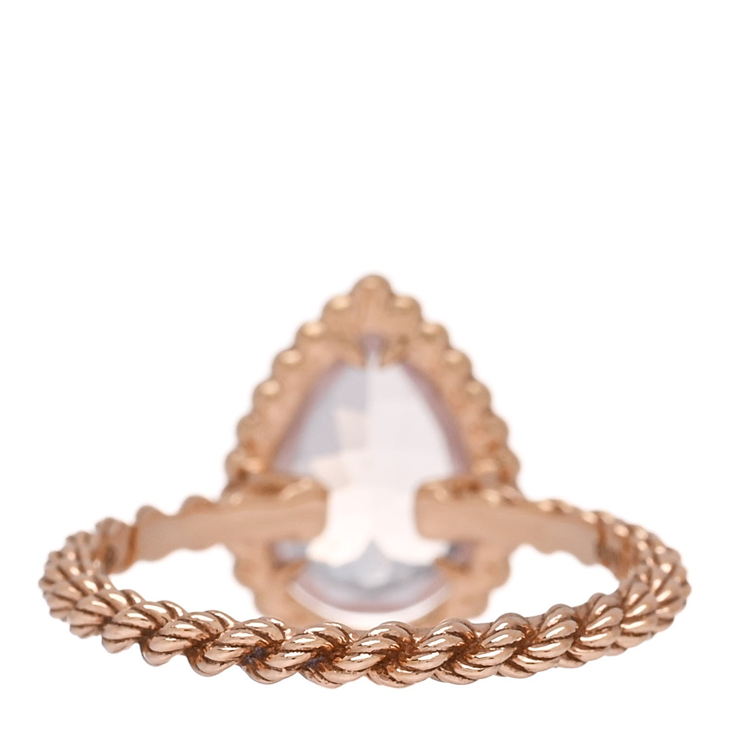 Boucheron 18K Rose Gold Rose Quartz Small Serpent Boheme Ring 52 6 4 of 6