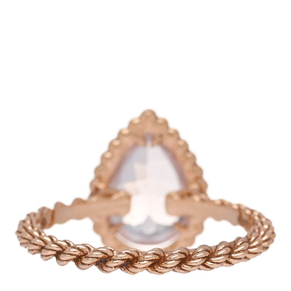 Boucheron 18K Rose Gold Rose Quartz Small Serpent Boheme Ring 52 6 4 of 6