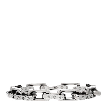 Louis Vuitton Monogram Chain Bracelet L Silver 1 of 5