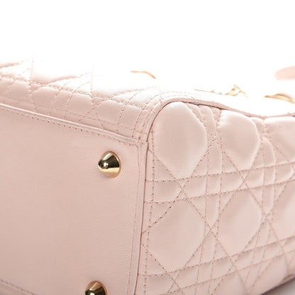 Christian Dior Lambskin Cannage Large Lady Dior Rose Poudre 13 of 17