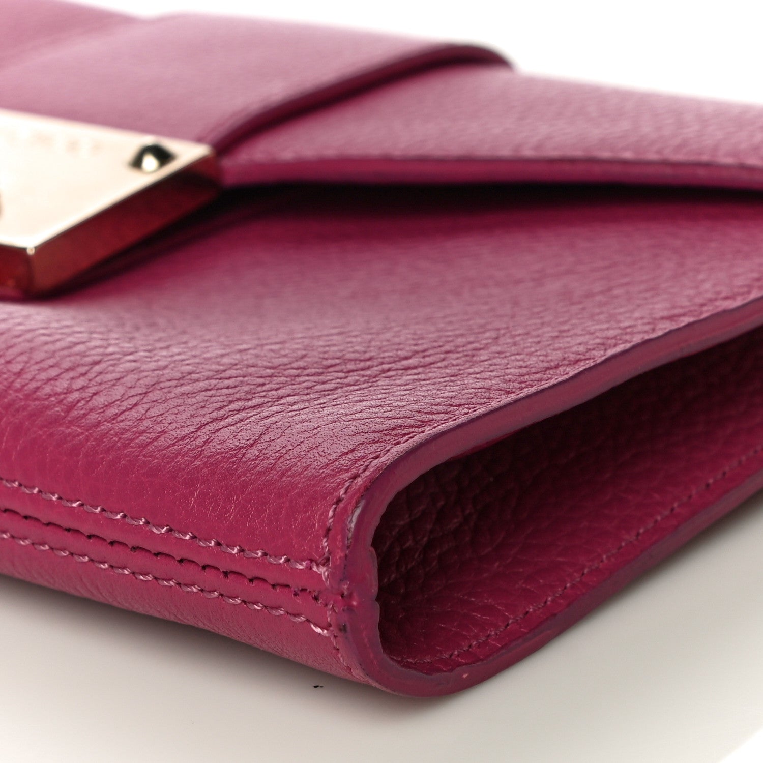 Jimmy Choo Calfskin Rivera Flap Clutch Pink 10 of 11