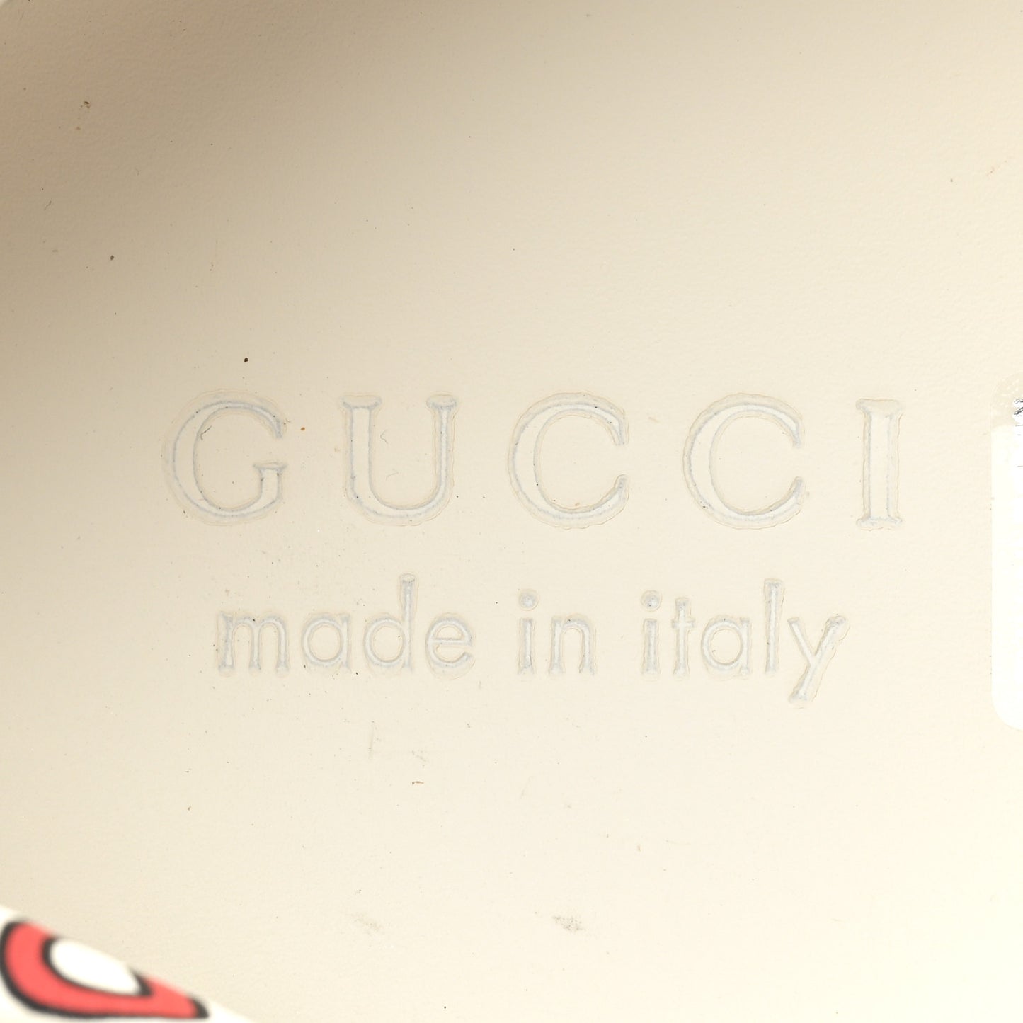 Calfskin GucciGhost Print Mens Ace Sneakers 10.5 White Hibiscus Red