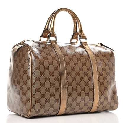 Gucci Crystal Monogram Medium Joy Boston Bronze 2 of 18