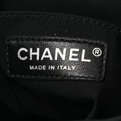 Chanel Calfskin Chevron Quilted Large Urban Spirit Backpack Black 7 of 11