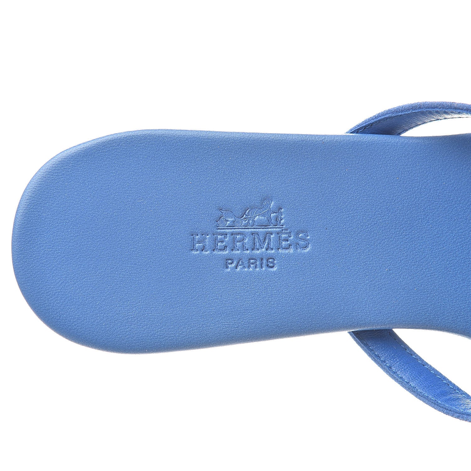Hermes Suede Nappa Corfou Sandals 37 Bleu 7 of 11