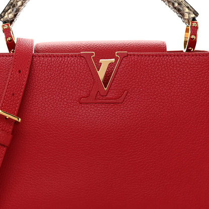 Louis Vuitton Taurillon Snakeskin Capucines BB Rubis 7 of 9