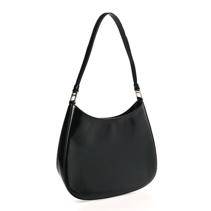 Prada Spazzolato Cleo Shoulder Bag Black 3 of 8