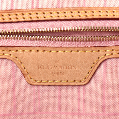 Louis Vuitton Damier Azur Neo Neverfull MM Rose Ballerine 6 of 13