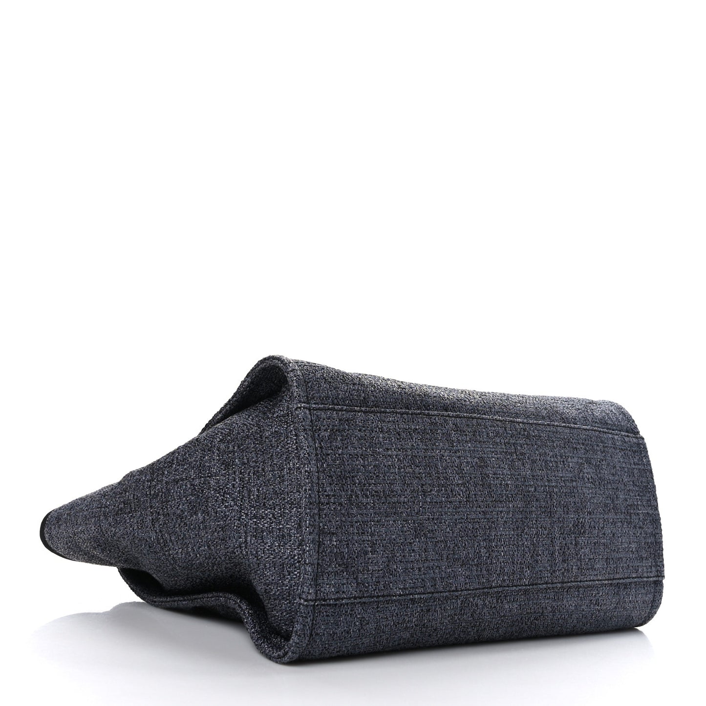 Lurex Boucle Medium Deauville Tote Black