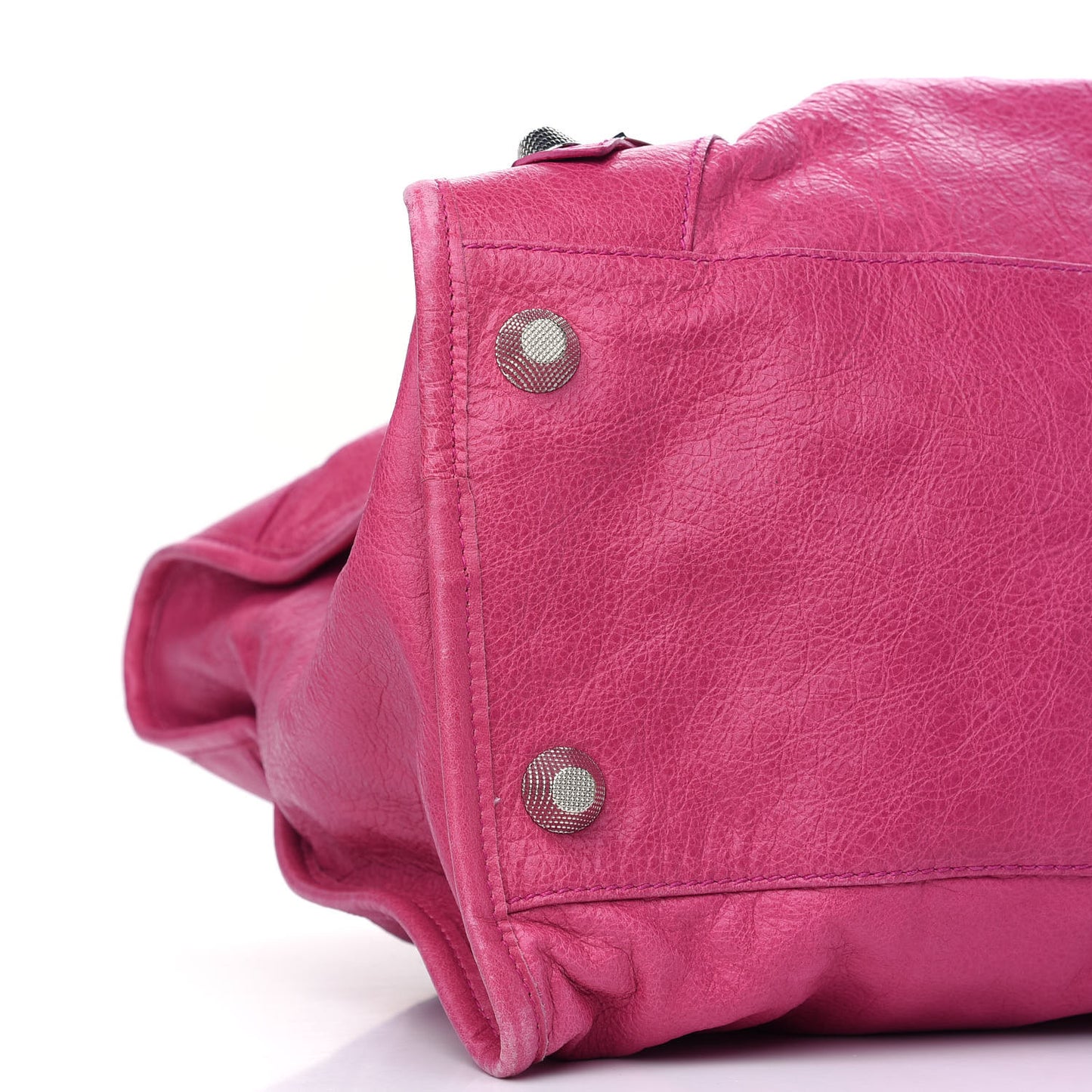 Agneau Giant 21 Silver Hardware Weekender Cyclamen Fucsia