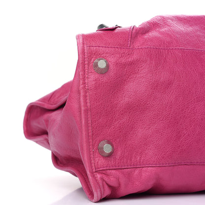 Balenciaga Agneau Giant 21 Silver Hardware Weekender Cyclamen Fucsia 5 of 13